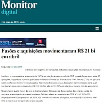 Fuses e aquisies movimentaram R$ 21 bi em abril